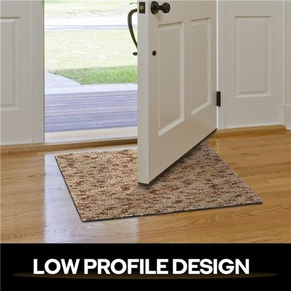 Front Door Mat 18"x30" , Low Profile Washable Inside Floor Mats, Brown - Picture 2 of 6